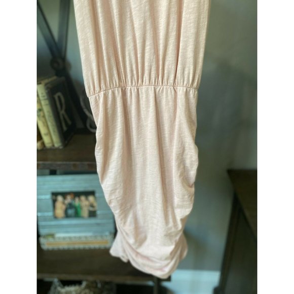NEW Sundry Pink Nude Ruched Racerback Tank Dress S - Picture 7 of 10
